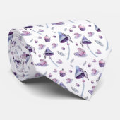 茶パーティーピンクと青の水色 ネクタイ (ロール)