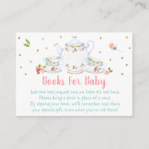 茶パーティーピンク金ゴールド赤ちゃんシャワー予約リクエスト