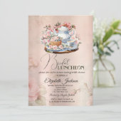 茶パーティーフラワーズヴィンテージブライダル昼食会 招待状 (スタンド正面)