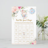 茶パーティーフローラシャワーFind the Guest Bingo Game (スタンド正面)