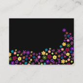 茶パーティーフローラブライダルシャワーレジストリ エンクロージャーカード (裏面)