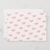 茶パーティーブライダルシャワーアドバイスカード 招待状 (裏面)