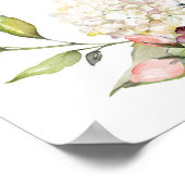 茶パーティーブライダルシャワーウェルカムサイン ポスター (角)