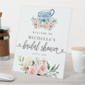 茶パーティーブライダルシャワーウェルカムサイン 台座サイン (インサイチュ)