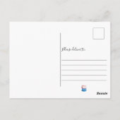 茶パーティーブライダルシャワーエレガントかわいいアフタヌーンティー ポストカード (裏面)