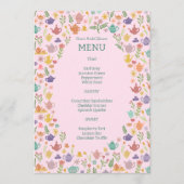 茶パーティーブライダルシャワーカワイイカラフルカスタム メニュー (正面)