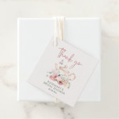 茶パーティーブライダルシャワーサンキュー フェイバータグ (インサイチュ)