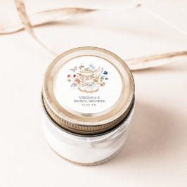 茶パーティーブライダルシャワーシール ラウンドシール