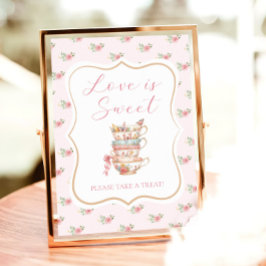 茶パーティーブライダルシャワーラブズスウィートフェイブ ポスター