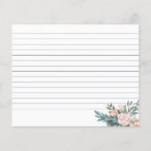 茶パーティーブライダルシャワーレシピカード (裏面)