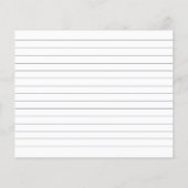 茶パーティーブライダルシャワーレシピカード (裏面)