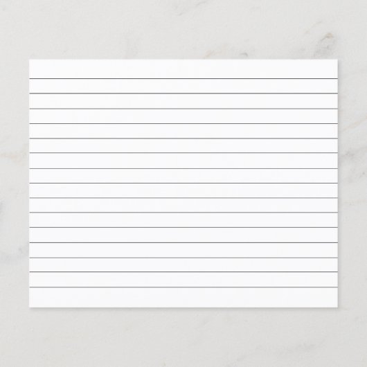 茶パーティーブライダルシャワーレシピカード (裏面)