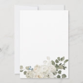 茶パーティーブライダルシャワー誘発招待状 招待状 (裏面)