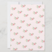 茶パーティーブライダルシャワー誰のゲームカードを推測 招待状 (裏面)