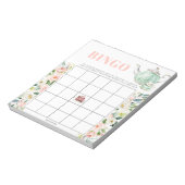 茶パーティーブライダルシャワー40ビンゴシート ノートパッド (回転)