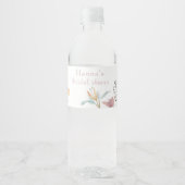 茶パーティーブライダルシャワー ペットボトルラベル (正面)