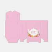 茶パーティーベビーシャワーティーポットピンクガール フェイバーボックス (折り畳みなし)