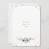 茶パーティーベビーシャワー招待状 招待状 (裏面)