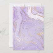 茶パーティーベビーシャワー招待状 |紫 招待状 (裏面)