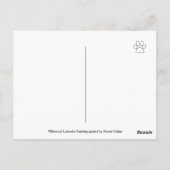 茶パーティーラブラドール ポストカード (裏面)