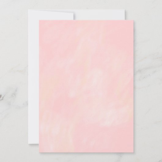 茶パーティーレッツパーティーガールピンク金ゴールド誕生日 招待状 (裏面)