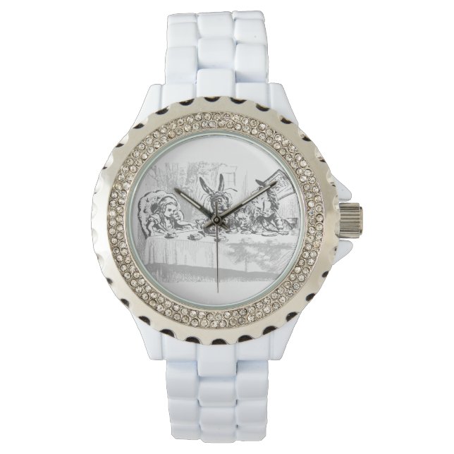 茶パーティーヴィンテージアリスinワンダーランドウォッチ 腕時計 (正面)