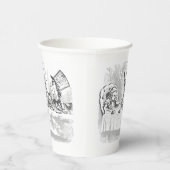 茶パーティーヴィンテージアリスinワンダーランド紙カップ 紙コップ (右)