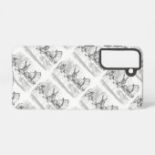 茶パーティーヴィンテージアリスinワンダーランド samsung galaxyケース (裏面横)