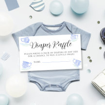 茶パーティー中国レース赤ちゃんシャワーおむつラッフル