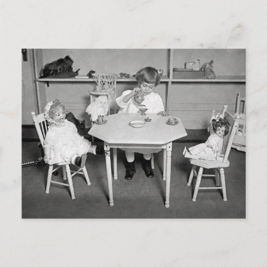 茶パーティー人形， 1923 ポストカード (正面)