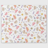 茶パーティー包装紙 ラッピングペーパー (フラット)