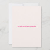 茶パーティー又はブッククラブ収集招待状 招待状 (裏面)