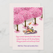 茶パーティー又はブッククラブ収集招待状 招待状 (正面/裏面)