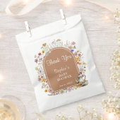 茶パーティー山花ベビーイン開花ベビーシャワー フェイバーバッグ (クリップ留めされた状態)