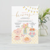 茶パーティー愛は醸造ブライダルシャワー 招待状 (スタンド正面)