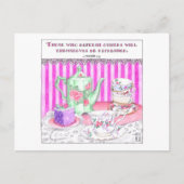 茶パーティー感動的葉書 インビテーションポストカード (正面)