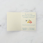 茶パーティー折り招待状 サンキューカード (内部)