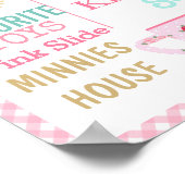 茶パーティー第2バースデーサインポスターバナー ポスター (角)