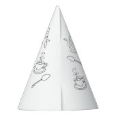 茶パーティー誕生日パーティーハット パーティーハット (裏面)