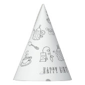 茶パーティー誕生日パーティーハット パーティーハット (左)