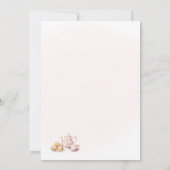 茶パーティー誕生日パーティー招待午後のお茶 招待状 (裏面)