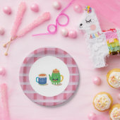 茶パーティー誕生日紙プレート ペーパープレート (パーティー)