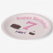 茶パーティー誕生日 ペーパープレート (アングル)