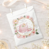 茶パーティー赤ちゃんシャワーありがとう好意バッグ フェイバーバッグ (クリップ留めされた状態)