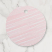 茶パーティー赤ちゃんシャワーお願い感謝ラベル フェイバータグ (裏面)