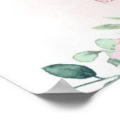 茶パーティー赤ちゃんシャワーウェルカムサイン ポスター (角)