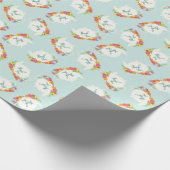 茶パーティー赤ちゃんシャワーティーポット ラッピングペーパー (角)