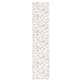 茶パーティー赤ちゃんシャワーテーブルランナー ショートテーブルランナー (正面)