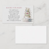 茶パーティー赤ちゃんシャワーベビー エンクロージャーカード (正面/裏面)