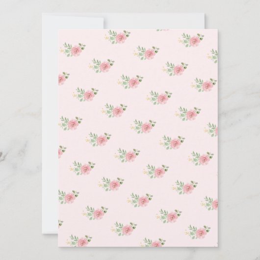 茶パーティー赤ちゃんシャワー推測誰のゲームカード 招待状 (裏面)